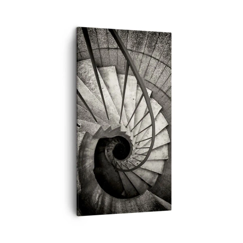 Bild auf Leinwand - Leinwandbild - Treppe hoch, Treppe runter - 45x80 cm