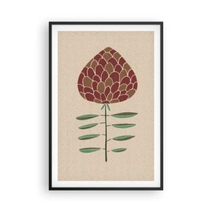 Poster in einem schwarzem Rahmen - Was für ein großs Tier - 61x91 cm