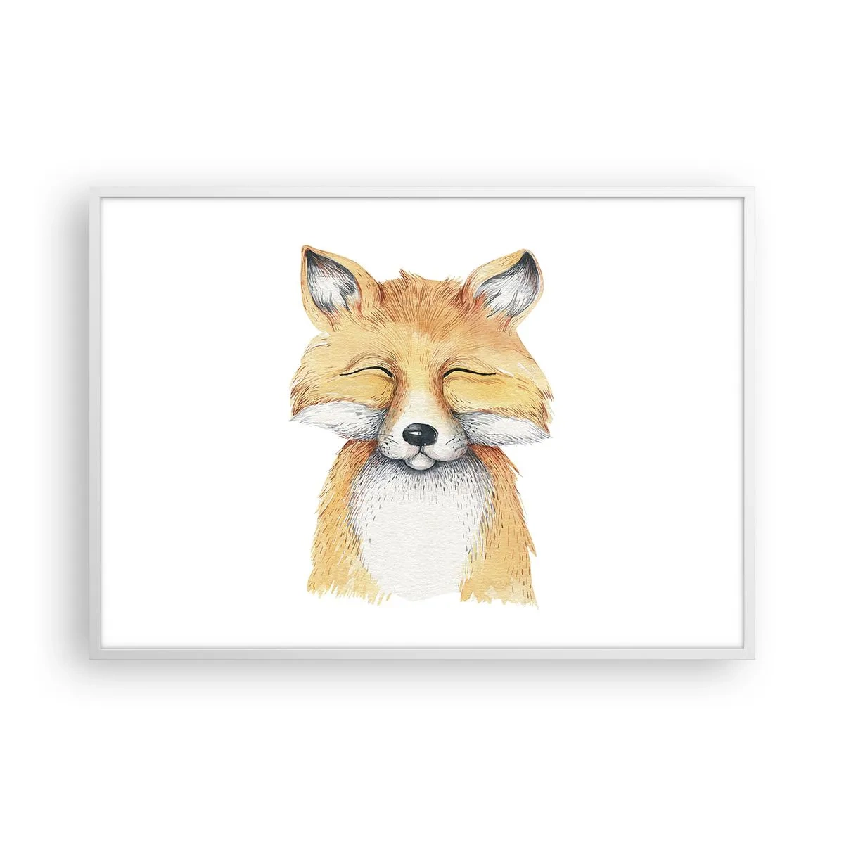 Poster in einem weißen Rahmen - Fuchsstimmungen - 100x70 cm