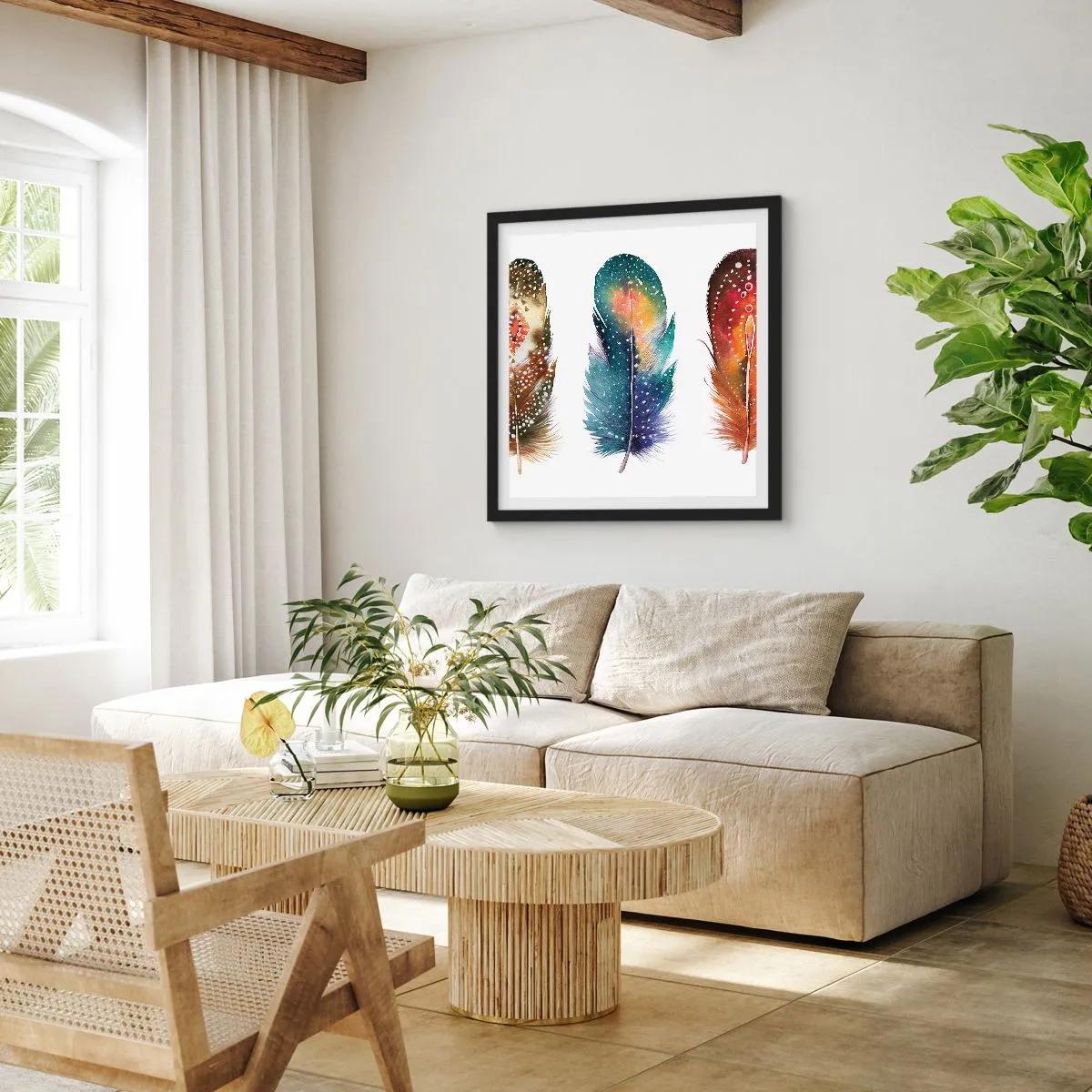 Poster in einem schwarzem Rahmen - Rituale, Zeremonien, Geheimnisse - 60x60 cm