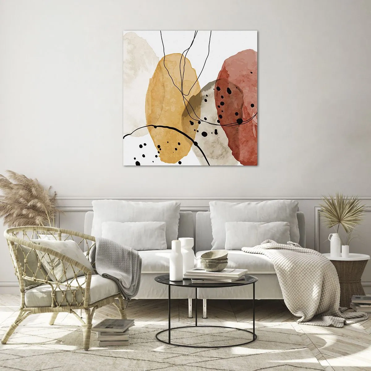 Glasbild - Bild auf glas - Wie leichte, transparente Luft - 60x60 cm