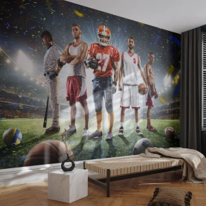 Fototapete Premium Canvas - Feldgladiatoren - Sport, Athlet, Fußball - 250x175 cm