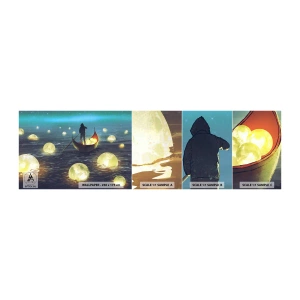 Fototapeten Muster Selbstklebend Deluxe Sticker - Dinge, von denen Philosophen nie geträumt haben - Abstraktion, Fantasie, Boot - 100x30 cm