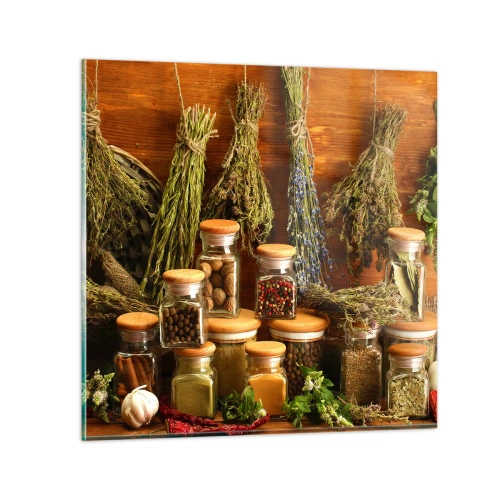 Glasbild - Bild auf glas - Küchenzauber - 30x30 cm