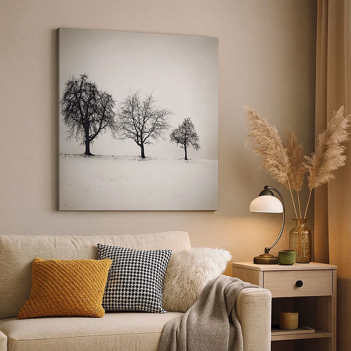 Bild auf Leinwand - Leinwandbild - Wovon träumen sie? - 30x30 cm