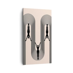 Bild auf Leinwand - Leinwandbild - Verkehrt herum - 45x80 cm