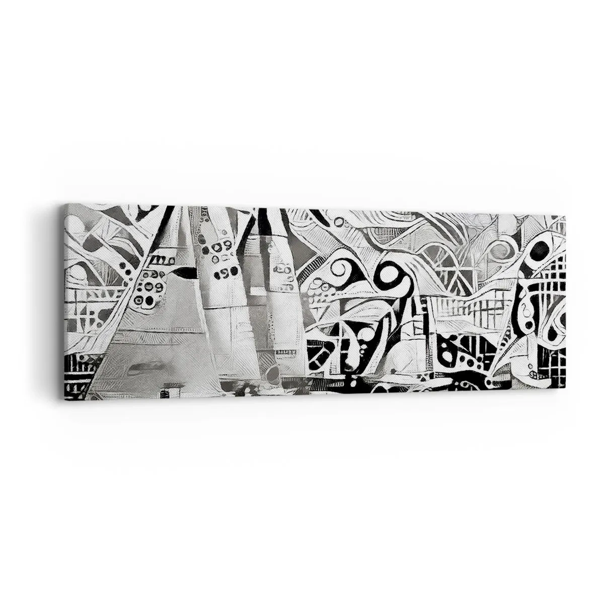 Bild auf Leinwand - Leinwandbild - Zwischen den Wellen - 90x30 cm