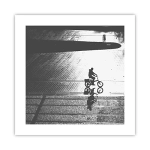 Poster - Vor sich hin durch die Stadt - 40x40 cm