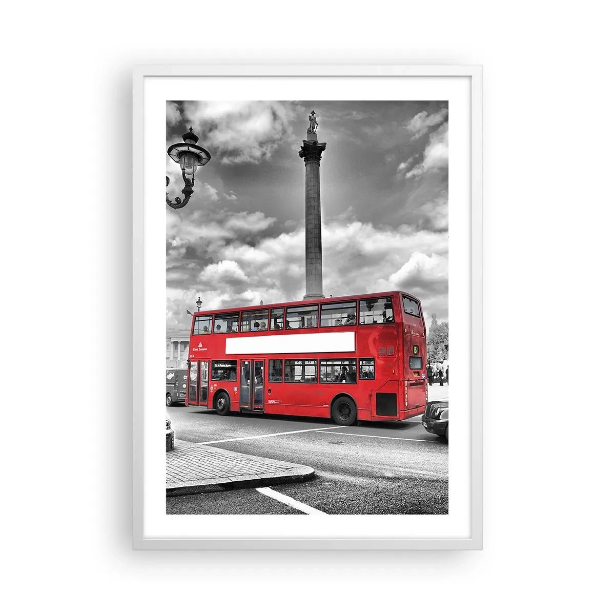 Poster in einem weißen Rahmen - Der wahre Blutkreislauf der Stadt - 50x70 cm