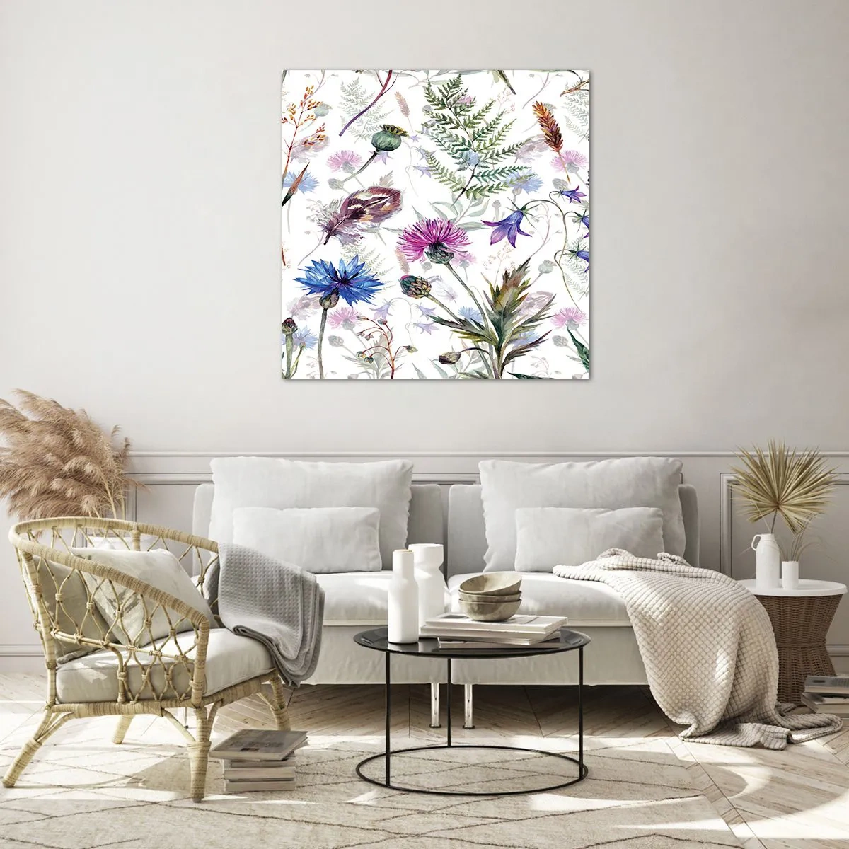 Glasbild - Bild auf glas - Polnisches Herbarium - 30x30 cm