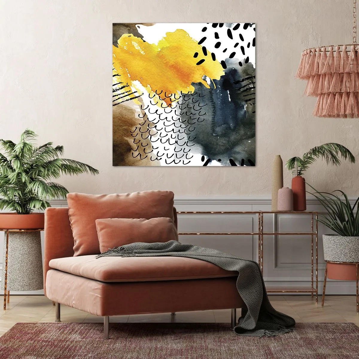 Bild auf Leinwand - Leinwandbild - Ein Treffen der Elemente der Natur - 70x70 cm