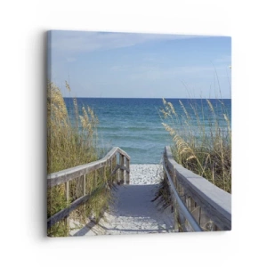 Bild auf Leinwand - Leinwandbild - In der Sonne, im Wind - 30x30 cm