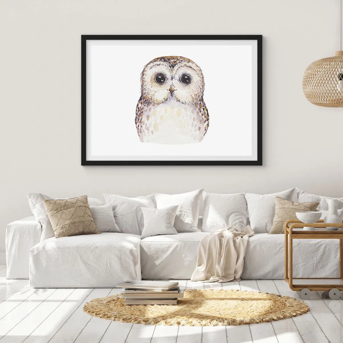 Poster in einem schwarzem Rahmen - Schau mir in die Augen - 40x30 cm