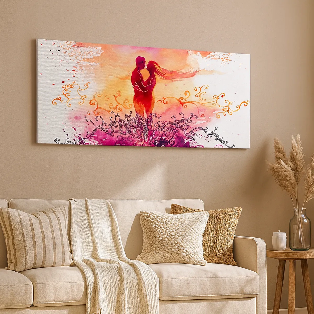 Bild auf Leinwand - Leinwandbild - Ein Herz! ich brauche so wenig... - 30x30 cm