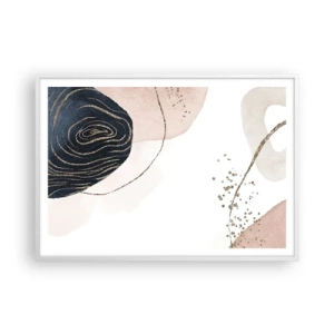 Poster in einem weißen Rahmen - Alles fließt - 100x70 cm