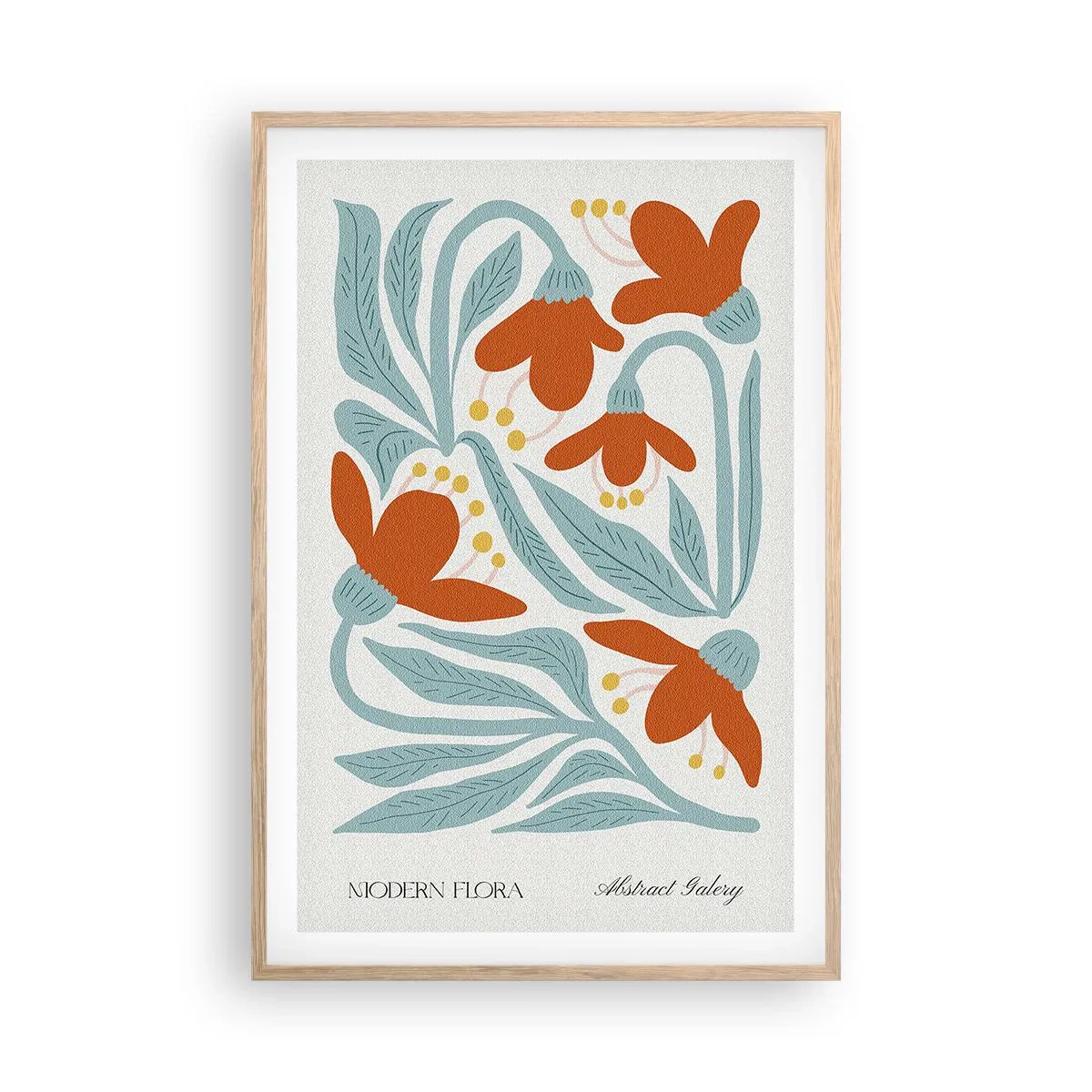 Poster in einem Rahmen aus heller Eiche - Zur Erde, zur Sonne - 61x91 cm