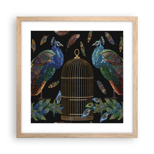 Poster in einem Rahmen aus heller Eiche - In königlichen Gewändern - 40x40 cm