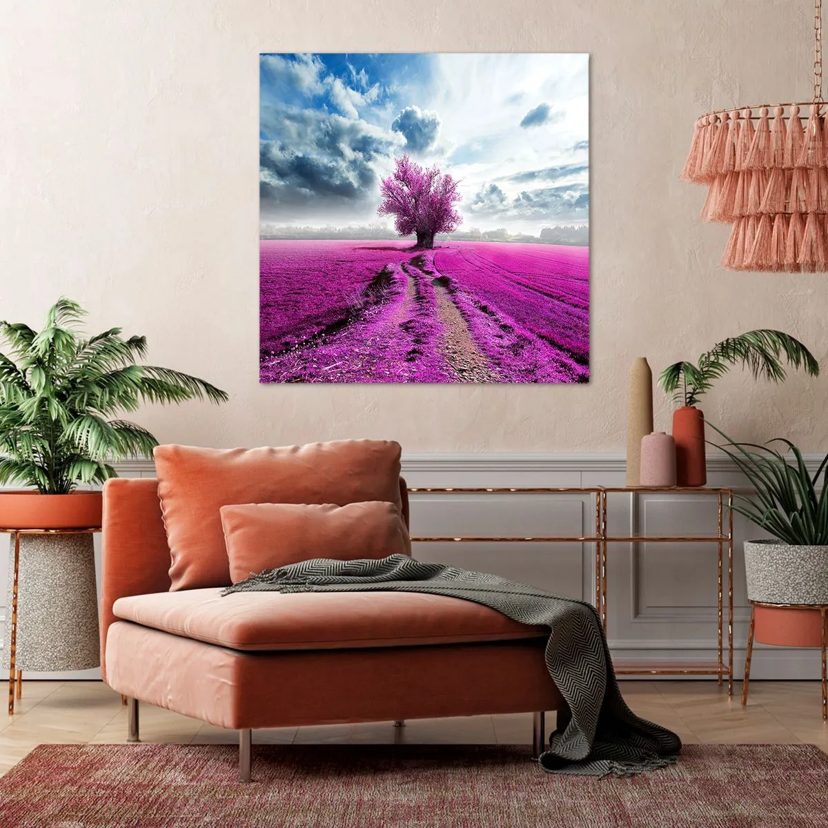 Bild auf Leinwand - Leinwandbild - Heide - Wildnis - 60x60 cm