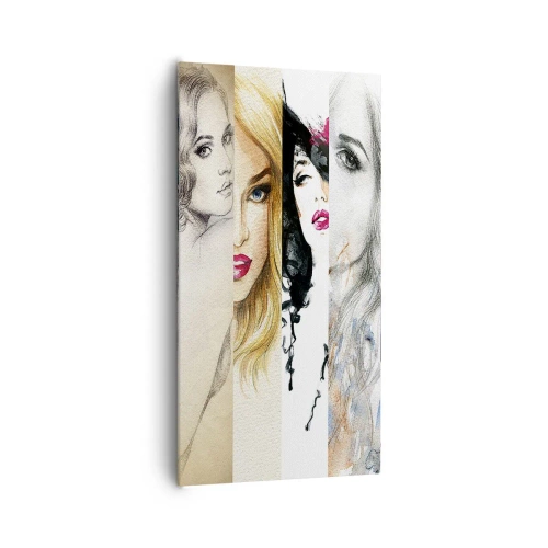 Bild auf Leinwand - Leinwandbild - Und es ist immer DU - 65x120 cm