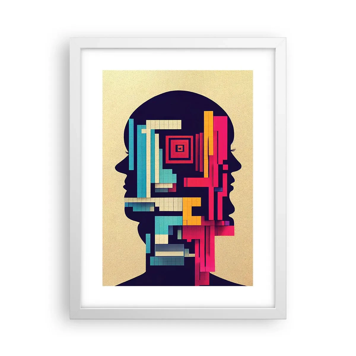 Poster in einem weißen Rahmen - Neue Anleihen - 30x40 cm