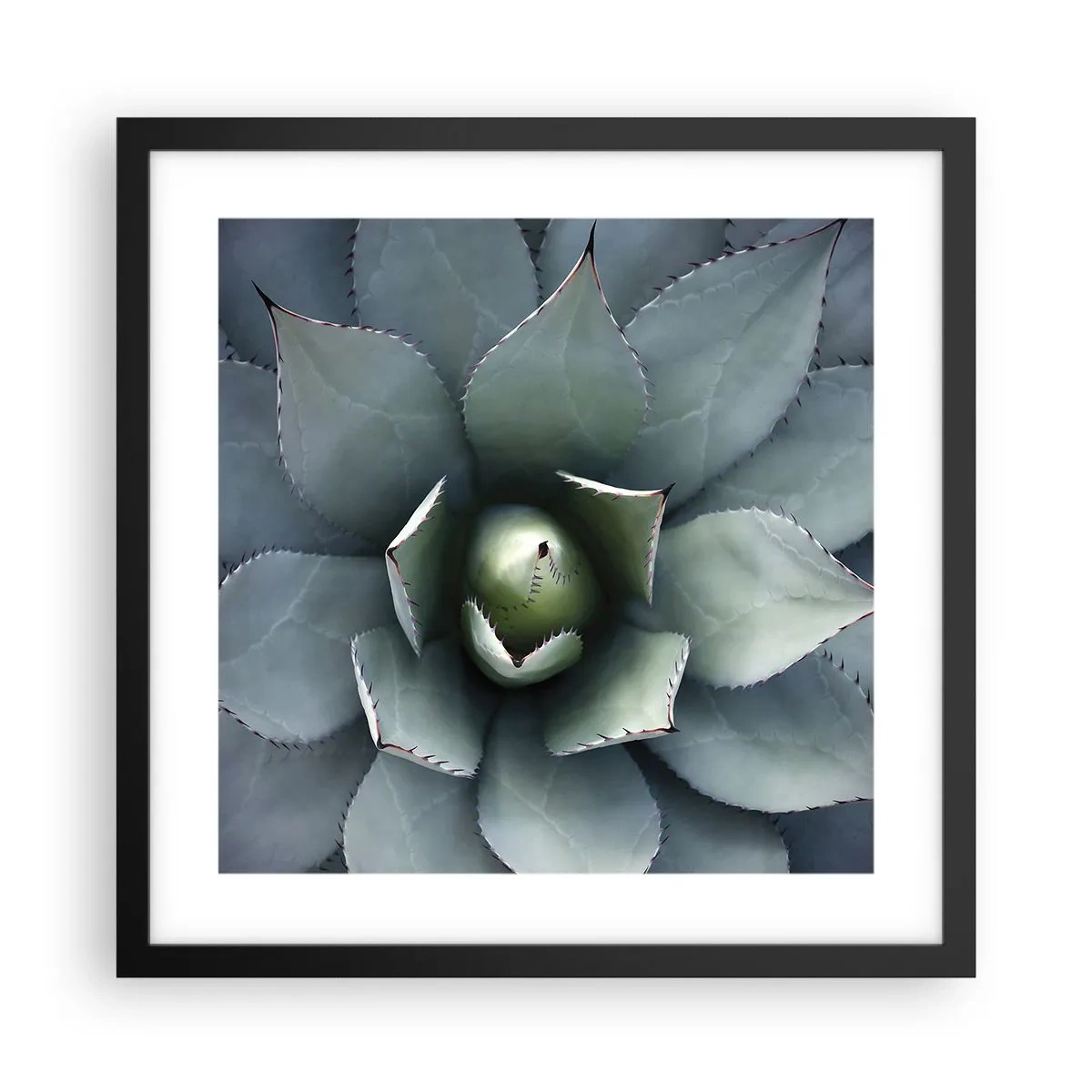 Poster in einem schwarzem Rahmen - Es lockt an und warnt - 40x40 cm