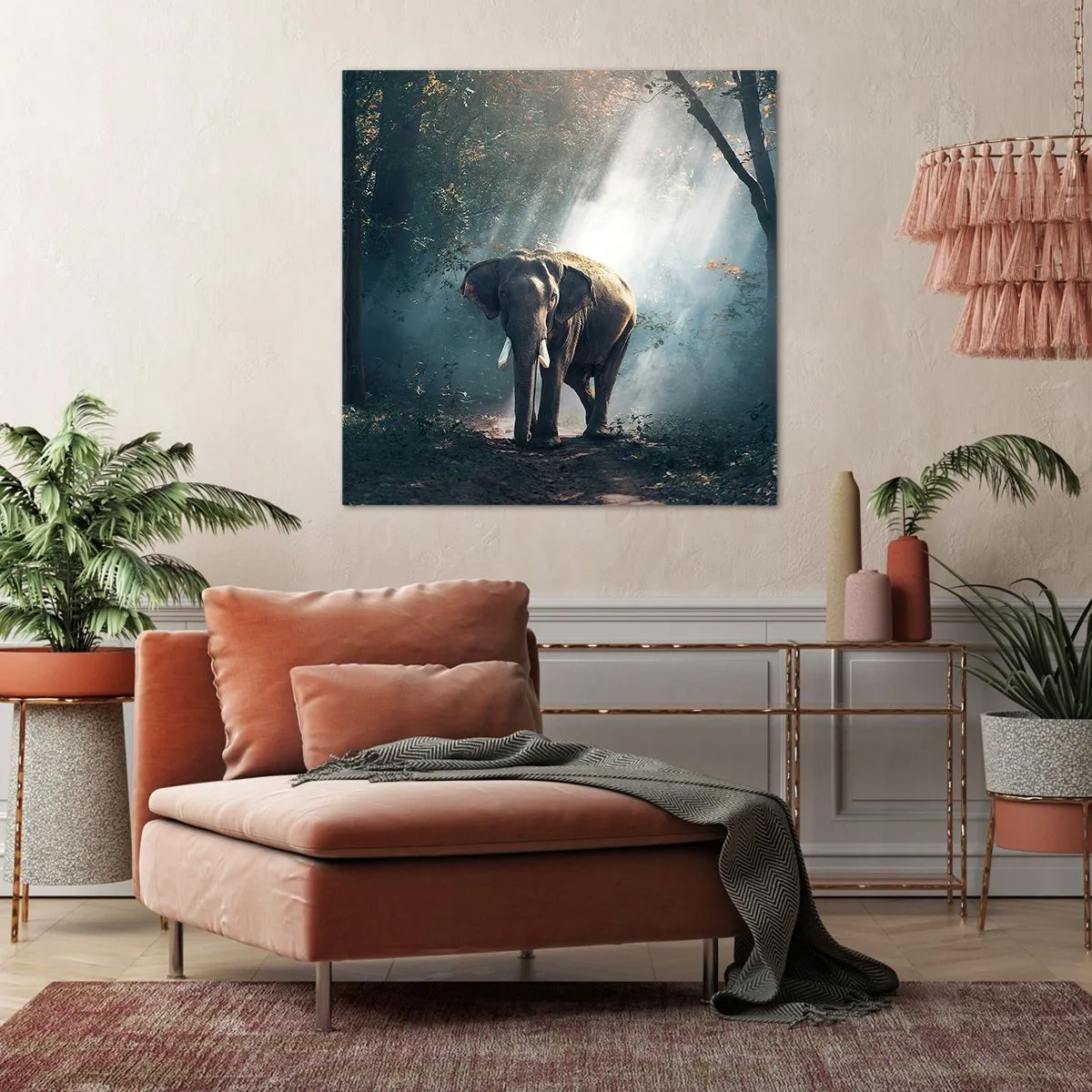 Bild auf Leinwand - Leinwandbild - Ein gemütlicher Spaziergang - 30x30 cm