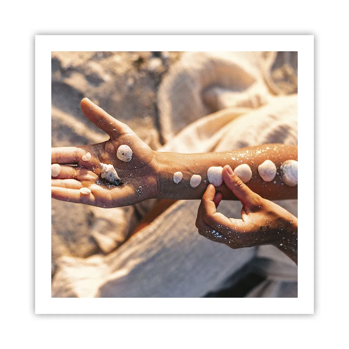 Poster - Schönheit an Ihren Fingerspitzen - 60x60 cm