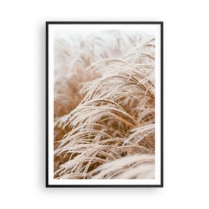 Poster in einem schwarzem Rahmen - Verbeuge dich vor der Herbstsonne - 70x100 cm