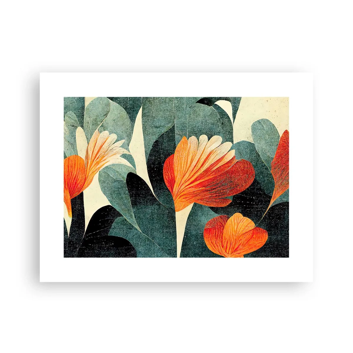 Poster - Hitze der Tropen und Kühle des Grüns - 40x30 cm