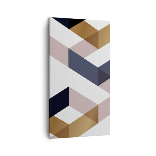 Bild auf Leinwand - Leinwandbild - Ebenen und Winkel - 45x80 cm