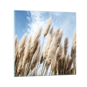 Glasbild - Bild auf glas - Sonnige und windige Liebkosungen - 50x50 cm