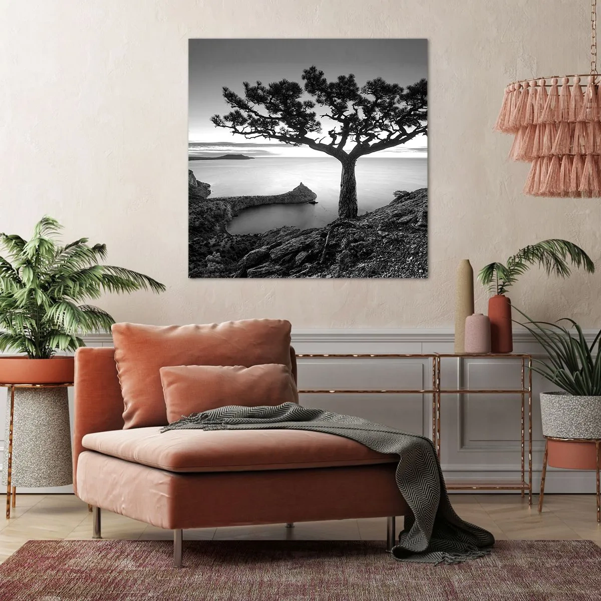 Bild auf Leinwand - Leinwandbild - Stille bis zum Horizont - 60x60 cm