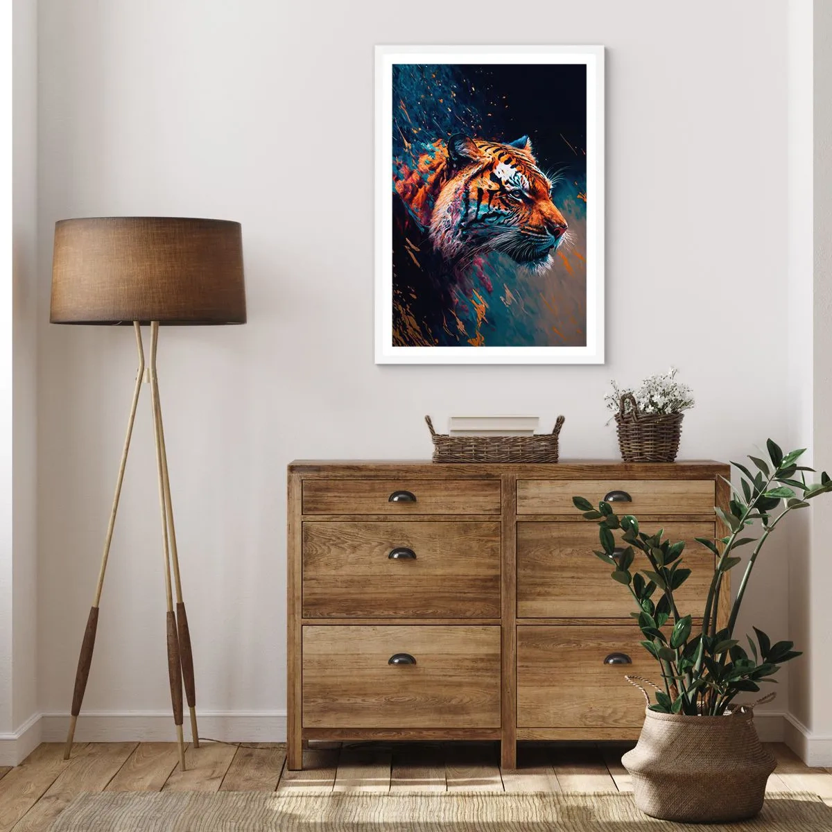 Poster in einem weißen Rahmen - Wilde Schönheit - 70x100 cm