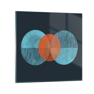 Glasbild - Bild auf glas - Symmetrische Komposition - 70x70 cm