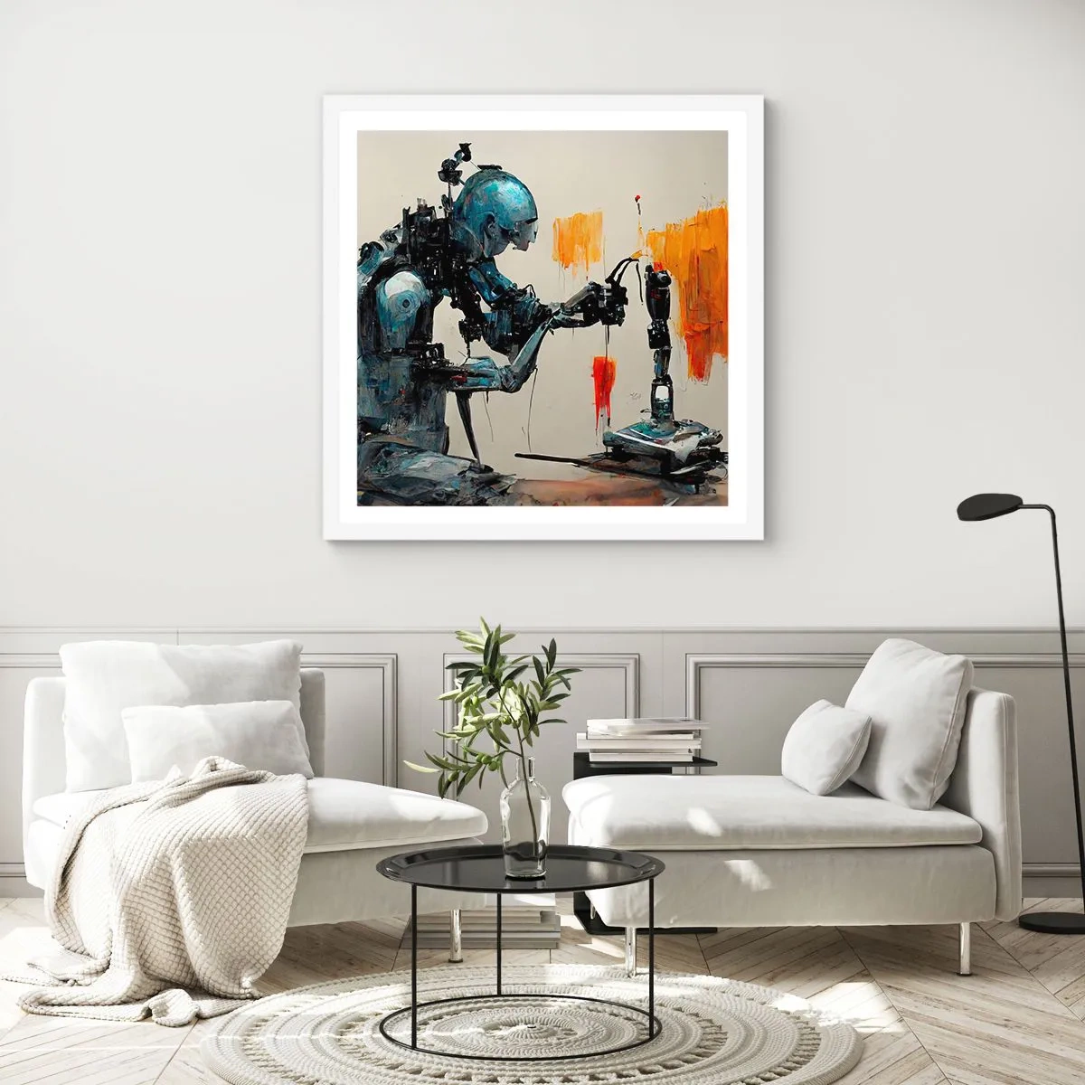 Poster in einem weißen Rahmen - Schon morgen… - 30x30 cm