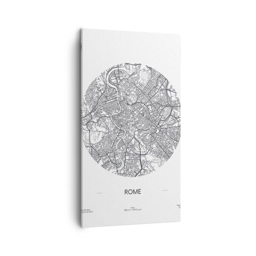 Bild auf Leinwand - Leinwandbild - Anatomie von Rom - 45x80 cm