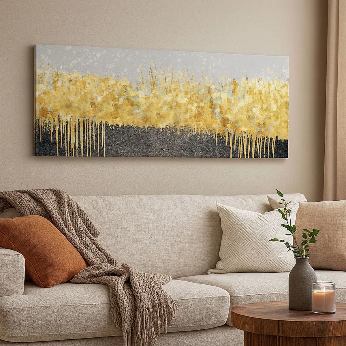 Bild auf Leinwand - Leinwandbild - Nach innen und nach oben - 100x40 cm