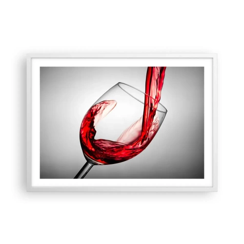 Poster in einem weißen Rahmen - Farbe – Bewegung – Klang - 70x50 cm