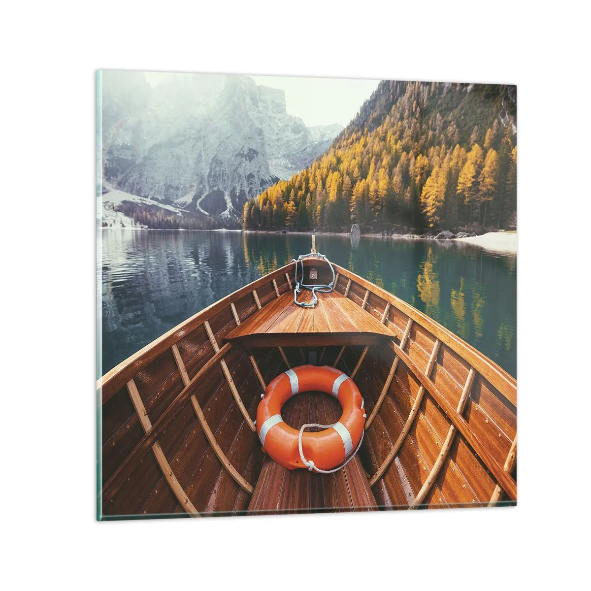 Glasbild - Bild auf glas - Bergreise - 70x70 cm