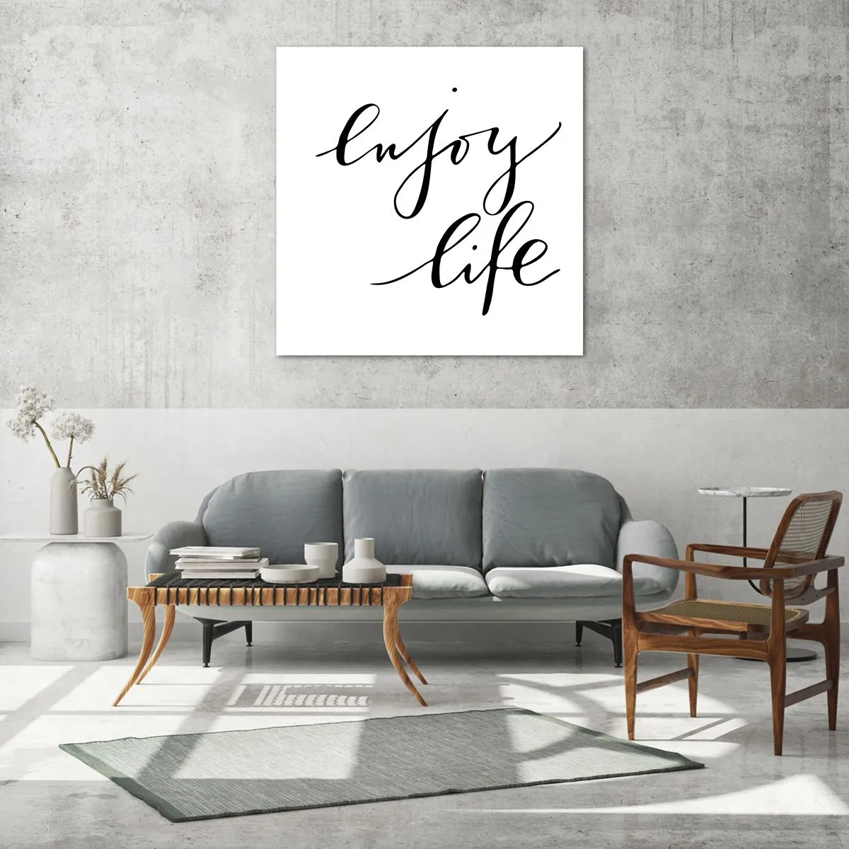 Glasbild - Bild auf glas - Nichts hinzufügen… - 70x70 cm