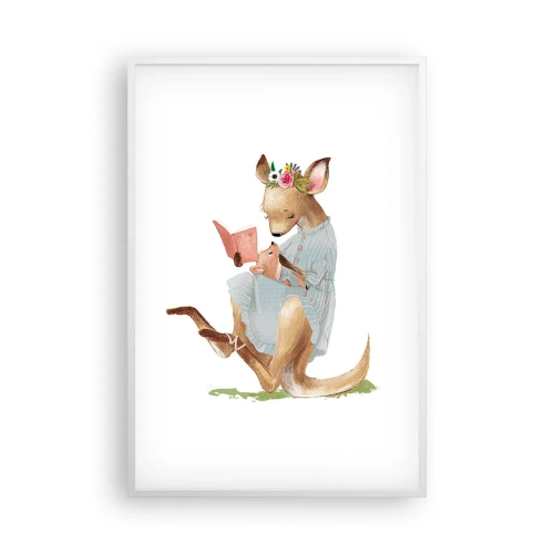 Poster in einem weißen Rahmen - Lies mir vor Mama - 61x91 cm