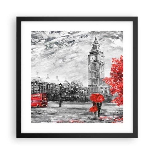 Poster in einem schwarzem Rahmen - Ein aufregender Tag - 40x40 cm