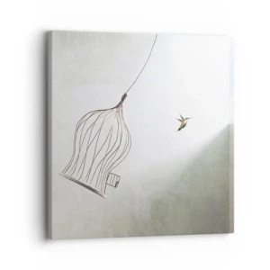 Bild auf Leinwand - Leinwandbild - In seinem Element - 30x30 cm