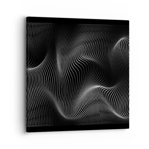 Bild auf Leinwand - Leinwandbild - Lichttanz im Raum - 30x30 cm