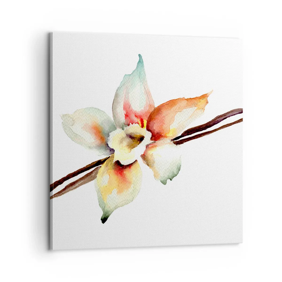 Bild auf Leinwand - Leinwandbild - Süße mit Farbe verschüttet - 60x60 cm