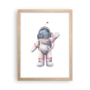 Poster in einem Rahmen aus heller Eiche - Bis dann! - 30x40 cm