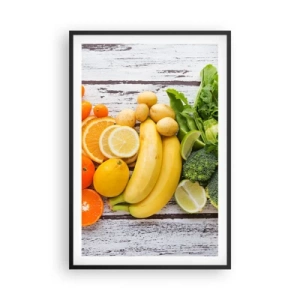 Poster in einem schwarzem Rahmen - Es ist nicht genug? - 61x91 cm