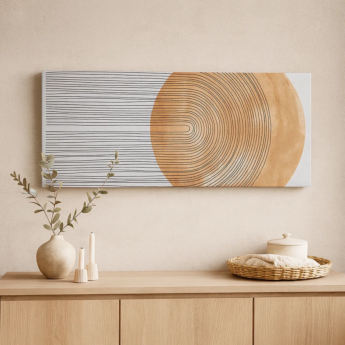 Bild auf Leinwand - Leinwandbild - SonnenKomposition - 30x30 cm