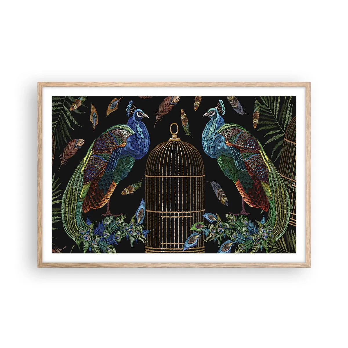 Poster in einem Rahmen aus heller Eiche - In königlichen Gewändern - 91x61 cm