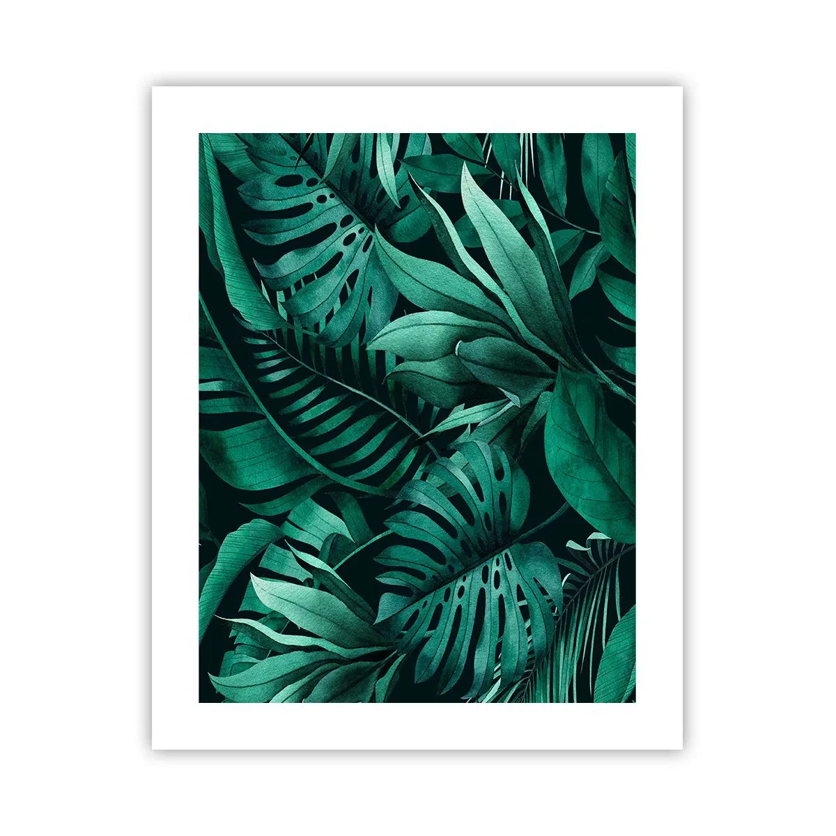 Poster - Die Tiefe des tropischen Grüns - 40x50 cm
